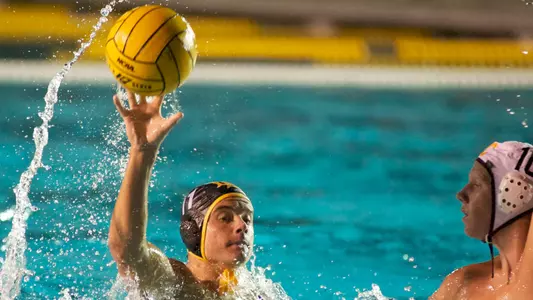 Milos Vrzic in the MPSF Conference opener  against USC at the 49er Campus Pool, Long Beach, Calif., Friday, Oct. 19, 2012.