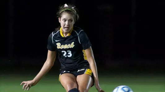 Natalie Zeenni in the Big West Conference Soccer match against UC Irvine at George Allen Field, Sat. Oct. 20, 2012.