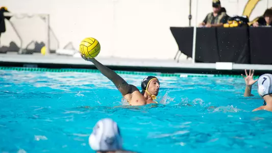Dimitrios Lappas shoots against UC Irvine Sunday, Nov. 11, at the Campus Pool.
