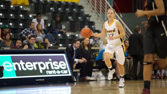 Sigrid Skorpen in the game against Iona at the Walter Pyramid on Sun., Nov. 11, 2012.