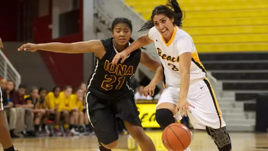 Alex Sanchez in the game against Iona at the Walter Pyramid on Sun., Nov. 11, 2012.