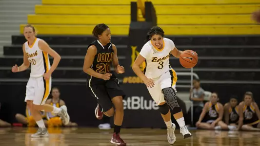 Alex Sanchez in the game against Iona at the Walter Pyramid on Sun., Nov. 11, 2012.