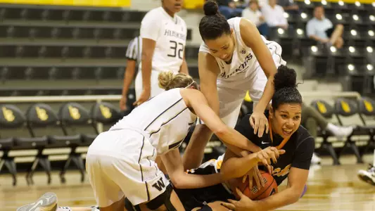 Bianka Balthazar in the non-conference match against Washington at the Walter Pyramid, Long Beach, Calif. Sun., Nov. 18, 2012.