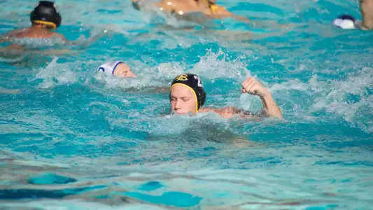 Nolan McConnell in the MPSF Men's Water Polo Tournament match against Santa Barbara at McDonalds Swim Stadium on the campus of USC, Sat., Nov. 24, 2012.