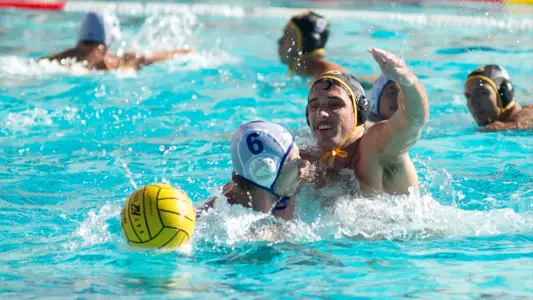 Spencer White in the MPSF Men's Water Polo Tournament match against UC Santa Barbara at McDonalds Swim Stadium on the campus of USC, Sat., Nov. 24, 2012.