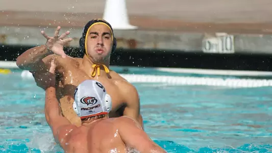 Nick Rascon in the MPSF Men's Water Polo Tournament match against Pacific at McDonalds Swim Stadium on the campus of USC, Sun., Nov. 25, 2012.