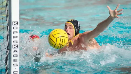 Devin Mefford in the MPSF Men's Water Polo Tournament match against Pacific at McDonalds Swim Stadium on the campus of USC, Sun., Nov. 25, 2012.