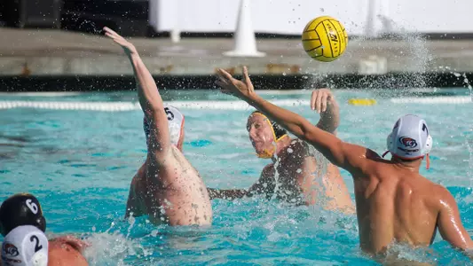 Nolan McConnell in the MPSF Men's Water Polo Tournament match against Pacific at McDonalds Swim Stadium on the campus of USC, Sun., Nov. 25, 2012.