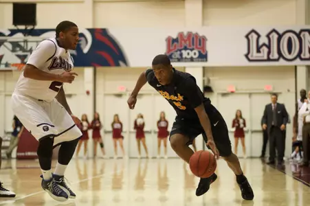 Mike Caffey in the Men's basketball game against Loyola Marymount at Gersten Pavilion, Los Angeles, Calif., Thu., Nov. 29, 2012.