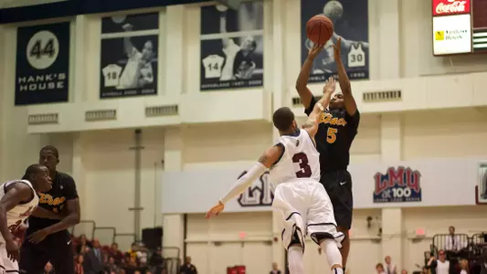 Mike Caffey in the Men's basketball game against Loyola Marymount at Gersten Pavilion, Los Angeles, Calif., Thu., Nov. 29, 2012.