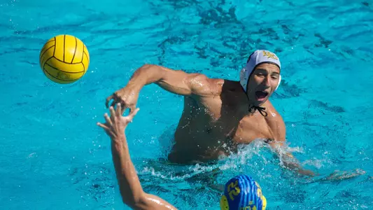 Zacchary Kappos in the MPSF conference match against UCLA Saturday November 3, 2012, at the Spieker Aquatics Center in Los Angeles, Calif.