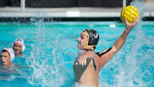 Spencer White in the Men's MPSF Conference Water Polo match against Pacific at the 49er Campus Pool, Long Beach, Calif., Sun., Nov. 4, 2012.