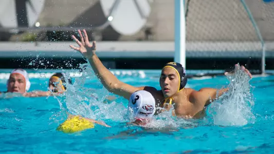 Nick Rascon in the Men's MPSF Conference Water Polo match against Pacific at the 49er Campus Pool, Long Beach, Calif., Sun., Nov. 4, 2012.