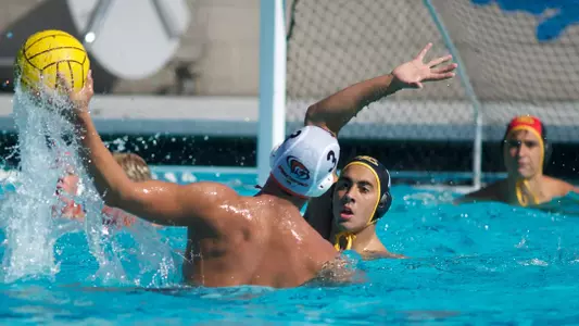 Nick Rascon in the Men's MPSF Conference Water Polo match against Pacific at the 49er Campus Pool, Long Beach, Calif., Sun., Nov. 4, 2012.