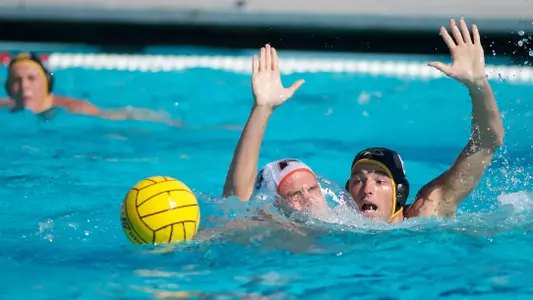 Devin Mefford in the Men's MPSF Conference Water Polo match against Pacific at the 49er Campus Pool, Long Beach, Calif., Sun., Nov. 4, 2012.