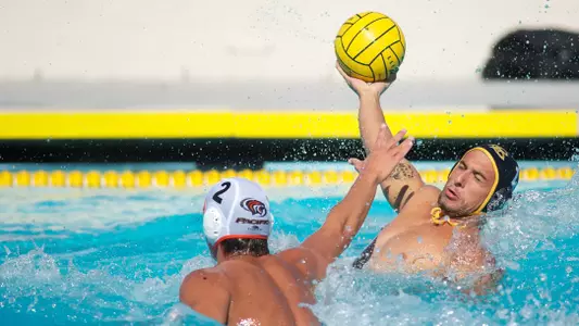 Dimitrios Lappas in the Men's MPSF Conference Water Polo match against Pacific at the 49er Campus Pool, Long Beach, Calif., Sun., Nov. 4, 2012.