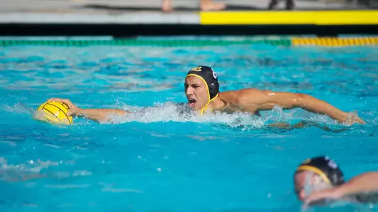 Zacchary Kappos in the Men's MPSF Conference Water Polo match against Pacific at the 49er Campus Pool, Long Beach, Calif., Sun., Nov. 4, 2012.