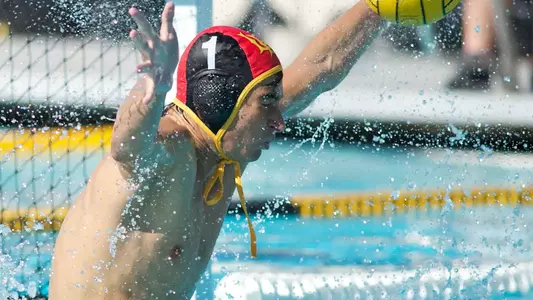 Balint Meszaros in the Men's MPSF Conference Water Polo match against Pacific at the 49er Campus Pool, Long Beach, Calif., Sun., Nov. 4, 2012.