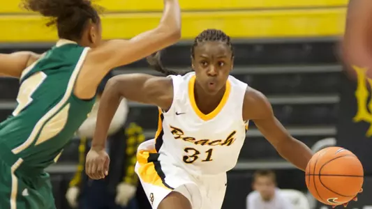 Chantel Dooley in the season opener against Sacramento State at the Walter Pyramid, Fri., Nov. 9, 2012.