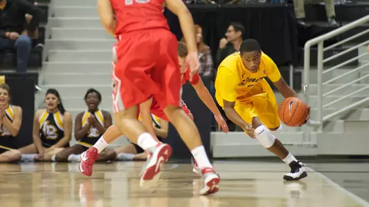 Mike Caffey in the non-conference match against BYU-Hawaii at the Walter Pyramid, Long Beach, Calif., Sat., Dec. 15, 2012.