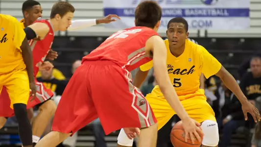 Mike Caffey in the non-conference match against BYU-Hawaii at the Walter Pyramid, Long Beach, Calif., Sat., Dec. 15, 2012.
