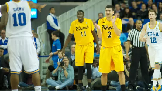 Peter Pappageorge in the non-conference match against UCLA at Pauley Pavilion, Los Angeles, Calif., Tues., Dec. 18, 2012.