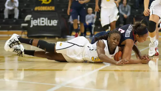 Chantel Dooley in the Women's basketball game against Arizona at the Walter Pyramid, Long Beach, Calif., Sun., Dec. 2, 2012.
