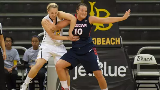 Sigrid Skorpen in the Women's basketball game against Arizona at the Walter Pyramid, Long Beach, Calif., Sun., Dec. 2, 2012.