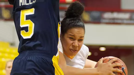 Bianka Balthazar in the Beach Classic game against Canisius at the Walter Pyramid, Long Beach, Calif., Thu., Dec. 20, 2012.
