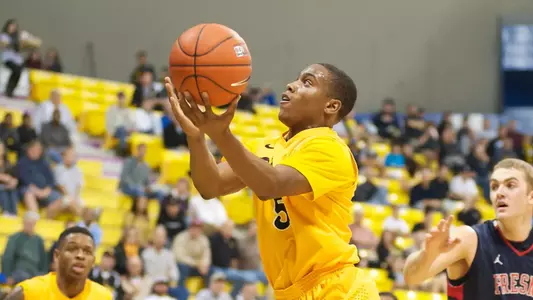 Mike Caffey in the non-conference match against Fresno State at the Walter Pyramid, Long Beach, Calif., Mon., Dec. 3, 2012.