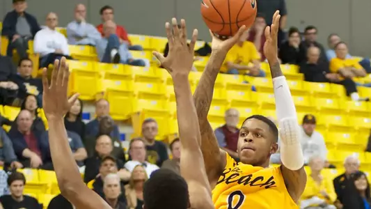 Kris Gulley in the non-conference match against Fresno State at the Walter Pyramid, Long Beach, Calif., Mon., Dec. 3, 2012.