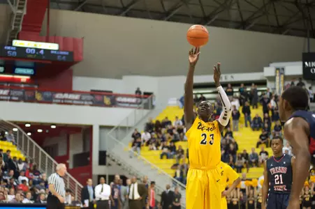 Deng Deng in the non-conference match against Fresno State at the Walter Pyramid, Long Beach, Calif., Mon., Dec. 3, 2012.