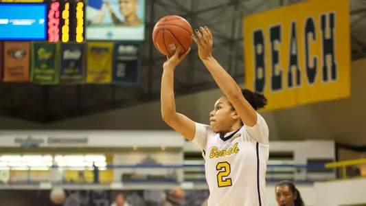 Bianka Balthazar in the non-conference match against Santa Clara at the Walter Pyramid, Long Beach, Calif., Sun., Dec. 9, 2012.