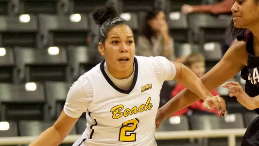 Bianka Balthazar in the non-conference match against Santa Clara at the Walter Pyramid, Long Beach, Calif., Sun., Dec. 9, 2012.
