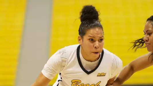 Bianka Balthazar in the non-conference match against Santa Clara at the Walter Pyramid, Long Beach, Calif., Sun., Dec. 9, 2012.
