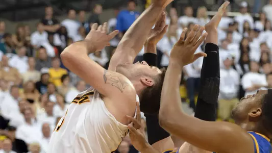 2/22/12 - Edis Dervisevic (13) of the Long Beach State Men's Basketball team.  (Photo by Steven Georges/LBSU)