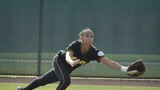 2/29/12 - Brianna Stephan (17) of the Long Beach State Softball team. Photo by Steven Georges/LBSUwww.StevenGeorges.com