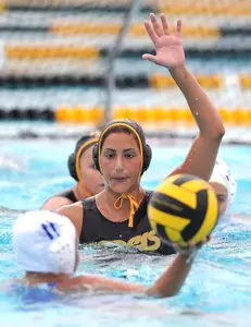 Sophomore Julia Garyfallou was one of three 49ers to score three goals last weekend.