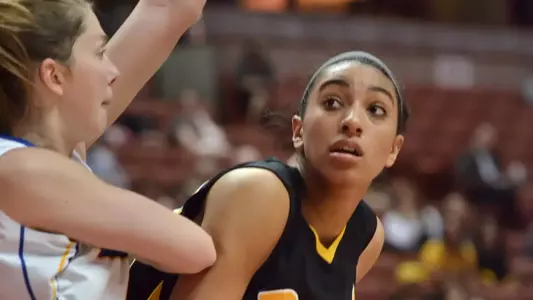 Freshman Devin Hudson had 15 points and 14 rebounds against UCSB in the Big West championship game.