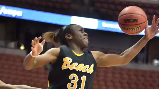 3/10/12 - Chantel Dooley (31) of the Long Beach State Women's Basketball team during the Big West Tournament Championship against UCSB Saturday at the Honda Center.
Photo by Steven Georges/LBSU
LBSU Photo Archive - www.StevenGeorges.com/LBSU