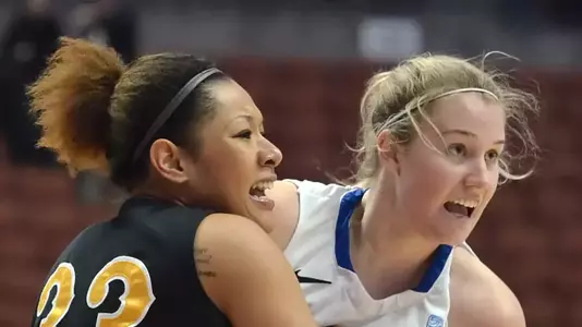 3/10/12 - Tipesa Moorer (33) of the Long Beach State Women's Basketball team during the Big West Tournament Championship against UCSB Saturday at the Honda Center.
Photo by Steven Georges/LBSU
LBSU Photo Archive - www.StevenGeorges.com/LBSU