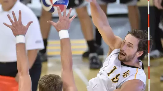 3/23/12 - Brad Hemmerling (19) of the Long Beach State Men's Volleyball team.Photo by Steven Georges/LBSU Photo Archive - www.StevenGeorges.com/LBSU