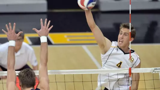 3/23/12 - Taylor Crabb (4)of the Long Beach State Men's Volleyball team.
Photo by Steven Georges/LBSU
LBSU Photo Archive - www.StevenGeorges.com/LBSU