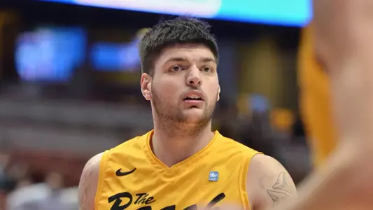 3/8/12 - Edis Dervisevic (13) of the Long Beach State Basketball team during the Big West Tournament against UCI at the Honda Center.
Photo by Steven Georges/LBSU
LBSU Athletics Photo Archive
     www.StevenGeorges.com/LBSU