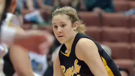 3/9/12 - Lauren Spargo (44) of the Long Beach State Women's Basketball team during the Big West Tournament against Cal Poly at Honda Center.
Photo by Steven Georges/LBSU
LBSU Photo Archive - www.StevenGeorges.com/LBSU