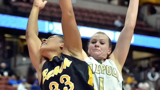 3/9/12 - Tipesa Moorer (33) of the Long Beach State Women's Basketball team during the Big West Tournament against Cal Poly at Honda Center.
Photo by Steven Georges/LBSU
LBSU Photo Archive - www.StevenGeorges.com/LBSU