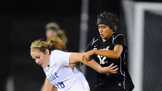 Senior Nadia Link and the 49ers will host two games this week under the lights at George Allen Field.