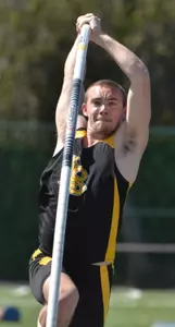 Brandon Hierholzer won the men's pole vault open with a lifetime-best 16-05.25.