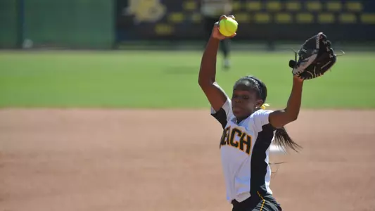 Erin Jones-Wesley threw a two-hitter to win game two 1-0