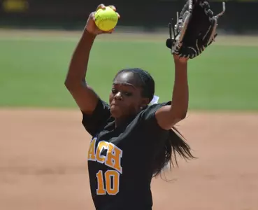 Erin Jones-Wesley pitched in all three of LBSU's regional games last season